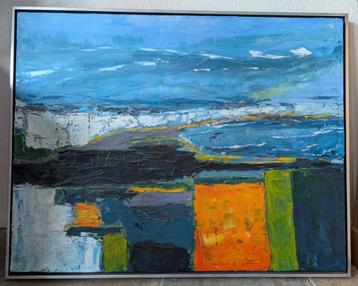 Schilderij De zee +lijst 90x70 cm MOET DIT WEEKEND OPGEHAALD beschikbaar voor biedingen