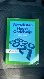 Redactieraad - Wetteksten Hoger Onderwijs 2020-2021, Ophalen of Verzenden, Zo goed als nieuw, Redactieraad