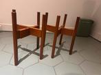 Houten plantenstandaard 2x, Tuin en Terras, Tuinbeelden, Ophalen of Verzenden, Gebruikt, Hout, Overige typen