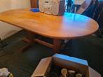 Houten ovale eettafel, Gebruikt, 100 tot 150 cm, 200 cm of meer, Ophalen of Verzenden