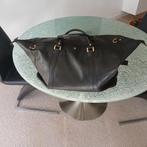 Zwart leren reistas Gold Pfeil, 20 tot 30 cm, Zwart, Minder dan 35 cm, Ophalen of Verzenden