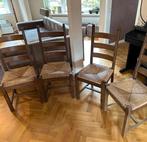 MOET SNEL WEG - Mooie gebruikte eetstoelen te koop, Ophalen, Riet of Rotan, Gebruikt, Bruin