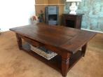 Zware luxe houten salontafel, Ophalen, 100 tot 150 cm, 50 tot 100 cm, Zo goed als nieuw