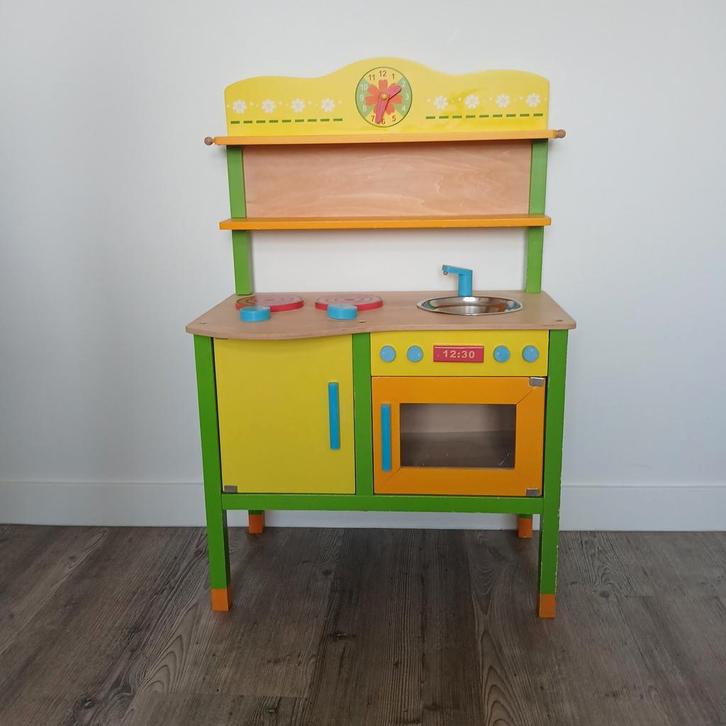 Leuk Speelgoed Keukentje, Kinderen en Baby's, Speelgoed | Speelkeukens, Gebruikt, Speelkeuken, Hout, Ophalen