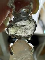 Moldaviet, Libisch Glas & Herkimer Diamant Zilveren Hanger, Ophalen of Verzenden, Nieuw