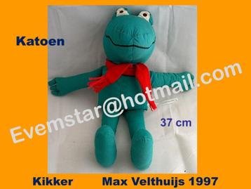 katoenen Kikker Max Velthuijs 1997 (37cm) beschikbaar voor biedingen