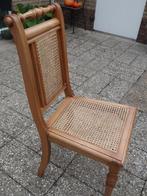 Eetkamerstoelen met webbing zitting en rugleuning, Huis en Inrichting, Stoelen, Ophalen, Riet of Rotan, Gebruikt, Overige kleuren
