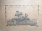Pieter Frans Poelman, or. antieke tekening, gesign., potlood, Ophalen of Verzenden