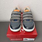 Stevige leren sneaker blauw oranje Braqeez mt 31 klittenband, Schoentjes, Ophalen of Verzenden, Zo goed als nieuw, Braqeez