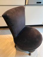 Zwart fluweel stoeltje, Minder dan 75 cm, Minder dan 50 cm, Gebruikt, Hout