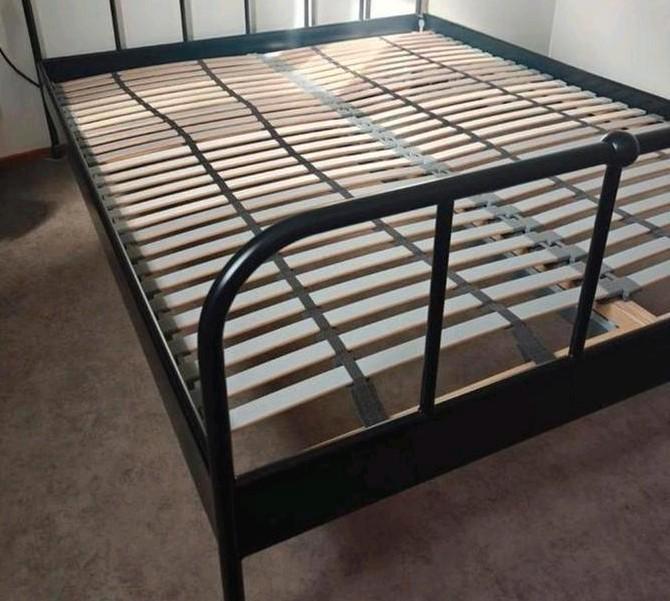 2x IKEA Lönset lattenbodem 80x200, Huis en Inrichting, Slaapkamer | Matrassen en Bedbodems, Zo goed als nieuw, 80 cm, Eenpersoons