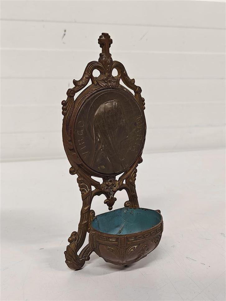 A6630 Wijwaterhouder Met Medaille Van Ruffony, Antiek en Kunst, Antiek | Religie, Ophalen of Verzenden