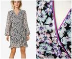 Freebird - NIEUW / prachtige wikkeljurk / lila / maat XL, Kleding | Dames, Jurken, Verzenden, Paars, Maat 46/48 (XL) of groter