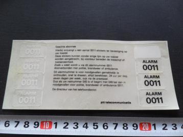 sticker PTT Telecom telefoon stickers 0011  (Niet compleet ) beschikbaar voor biedingen