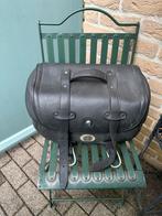 Te koop 2 leren tassen voor motor en  of oldtimerbrommer., Ophalen of Verzenden, Gebruikt