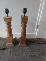 Lampenvoet hout, Huis en Inrichting, Ophalen, Zo goed als nieuw, Hout, 50 tot 75 cm