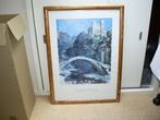 Claude Monet in wissellijst, Huis en Inrichting, Ophalen of Verzenden, Gebruikt, 50 tot 75 cm, 50 tot 75 cm