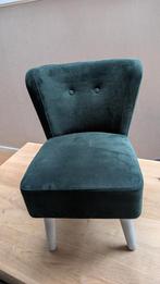 Halmstad groen velvet Leen Bakker fauteuil, Huis en Inrichting, Fauteuils, Ophalen, Zo goed als nieuw, Minder dan 75 cm, 50 tot 75 cm