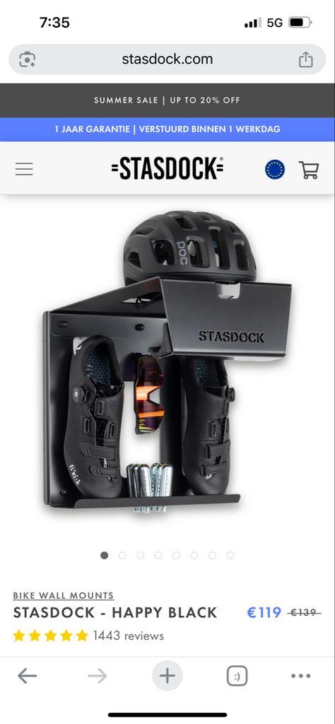 Stasdock Fiets Muurbeugel + Accessoire Opslag, Fietsen en Brommers, Fietsaccessoires | Fietsenrekken, Nieuw, Ophalen of Verzenden