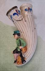 Antieke porseleinen figuur koppelstuk pijpenkop, Ophalen of Verzenden