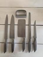 Messenset Berghaus met knoflookpers- RVS, Ophalen of Verzenden, Zo goed als nieuw, Rvs of Chroom