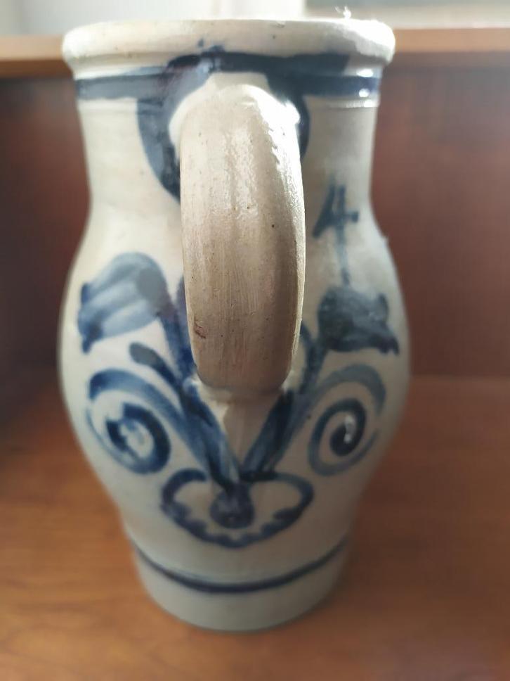 Antieke Keulse (Westerwald) steengoed kan, Antiek en Kunst, Antiek | Keramiek en Aardewerk, Ophalen of Verzenden