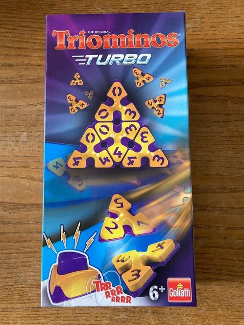Goliath - Triominos Turbo (2-4 spelers, 6+jaar) nieuw, Hobby en Vrije tijd, Gezelschapsspellen | Bordspellen, Nieuw, Een of twee spelers