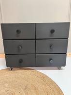 Grote ladekast speelgoedkast opbergmeubel antraciet gepimpt, Zo goed als nieuw, 3 of 4 laden, Minder dan 100 cm, 25 tot 50 cm