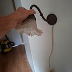 Nostalgische Wandlamp met Glazen Kelk - 36cm, Huis en Inrichting, Ophalen of Verzenden, Gebruikt, Glas, Antiek