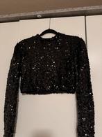 pailletten top, Zwart, Nieuw, Ophalen of Verzenden, Lange mouw