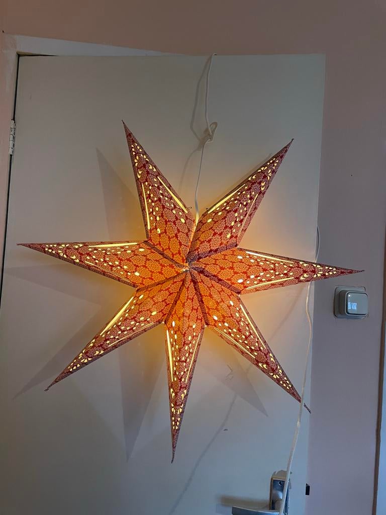 Papieren lampion, Ophalen of Verzenden, Zo goed als nieuw, Overige materialen, Minder dan 50 cm