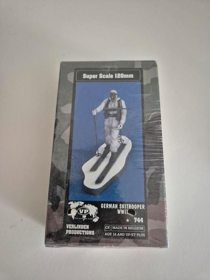 Verlinden German Skitrooper 764  1/16 Super scale), Hobby en Vrije tijd, Modelbouw | Figuren en Diorama's, Nieuw, Figuur of Figuren