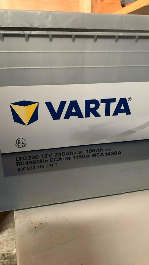 VARTA LFD230 12V Accu – 230Ah – Dual Purpose – 06/2023, Auto-onderdelen, Accu's en Toebehoren, Gebruikt, Ophalen