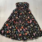NIEUW zwarte H&M strapless jurk met bloemen mt 44, Verzenden, Zwart, Maat 42/44 (L), Nieuw