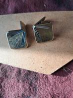 Zilveren vergulde manchet knopen, Sieraden, Tassen en Uiterlijk, Manchetknopen, Ophalen of Verzenden, Zo goed als nieuw, Zilver