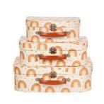 Kofferset (3 stuks) Regenboog Sterren Sass Belle, Overige typen, Nieuw, Ophalen of Verzenden, Tintagel House 92 Albert Embankment