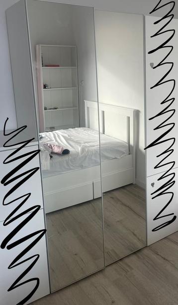 IKEA Platsa WIT kledingkast met spiegel 80x43x180cm beschikbaar voor biedingen