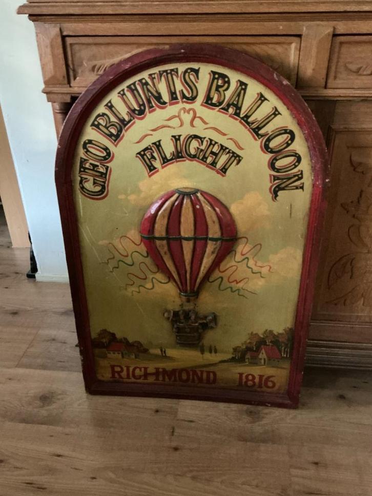 Geo Blunts Balloon Flight Paneel - Richmond 1816, Huis en Inrichting, Woonaccessoires | Wanddecoraties, Nieuw, Ophalen of Verzenden
