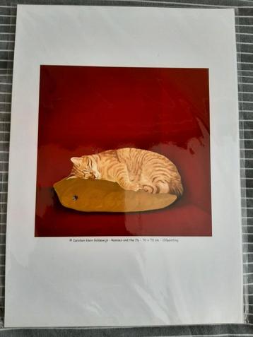 Carolien Klein Goldewijk kattenposter  beschikbaar voor biedingen