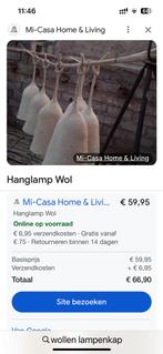 Hanglamp wol mi casa, Nieuw, Ophalen of Verzenden, Boho ibiza, Stof