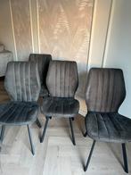Eetkamerstoelen 4 stuks De Bommel zgan! Bruin zwart, Huis en Inrichting, Stoelen, Ophalen, Zo goed als nieuw, Bruin