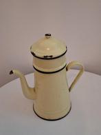 Grote gele emaille Franse koffiepot, Antiek en Kunst, Antiek | Emaille, Ophalen