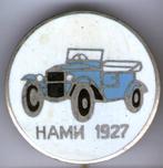 HAMN 1927 email op zilverkl oldtimer auto speldje ( E_053 ), Verzenden, Zo goed als nieuw, Transport, Speldje of Pin