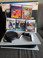 Playstation 5 Disc + 5 Games, Spelcomputers en Games, Spelcomputers | Sony PlayStation 5, Ophalen of Verzenden, Zo goed als nieuw