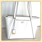 Michael Kors schoudertas, leer, Wit, Ophalen of Verzenden, Gebruikt, Wit, Schoudertasje