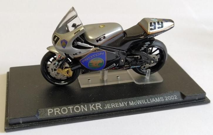 59970: Proton KR - Jeremy McWilliams - 2002 - Atlas 1:24, Hobby en Vrije tijd, Modelauto's | 1:24, Zo goed als nieuw, Motor, Overige merken