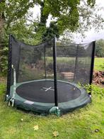 Inground trampoline 305 cm met beschermnet, Gebruikt, Ophalen