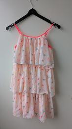 Flamingo jurk, Kinderen en Baby's, Ophalen of Verzenden, Zo goed als nieuw, 134 t/m 140, Meisje