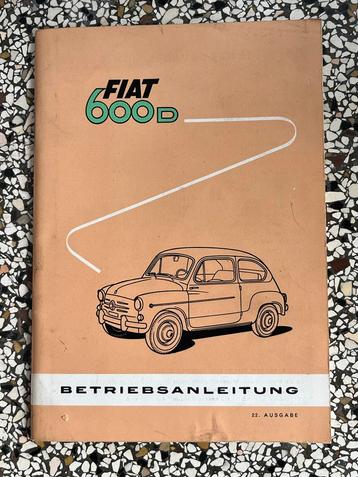 Instructieboek FIAT 600D - Duits beschikbaar voor biedingen