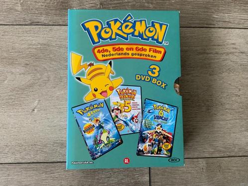 Pokemon 3 DVD Box - 4de, 5de & 6de Pokemon Film Nieuw, Cd's en Dvd's, Dvd's | Tekenfilms en Animatie, Nieuw in verpakking, Anime (Japans)